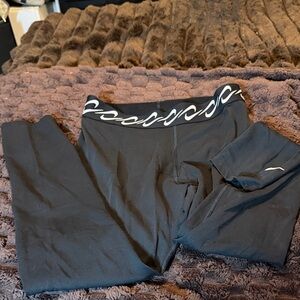 Nike Black Leggings with White Swoosh